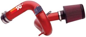 Mitsubishi Lancer Performance Air Intake - K&N Engineering - Typhoon Short Ram - Wrinkle Red - `08-`09